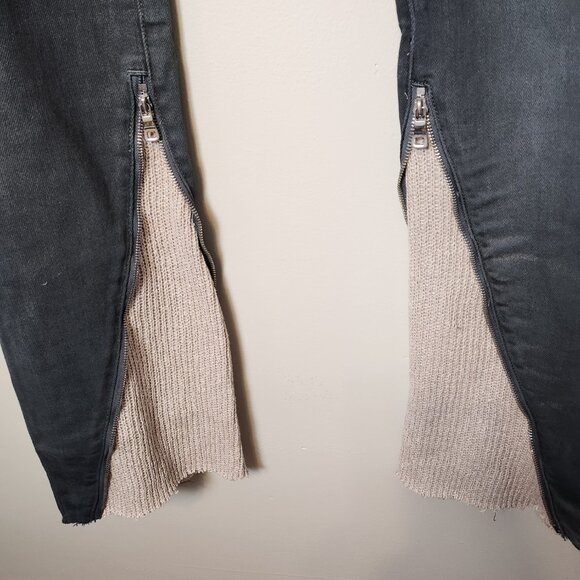 NWT Lifted Anchors stacked knit flair jeans. - Picture 4 of 7